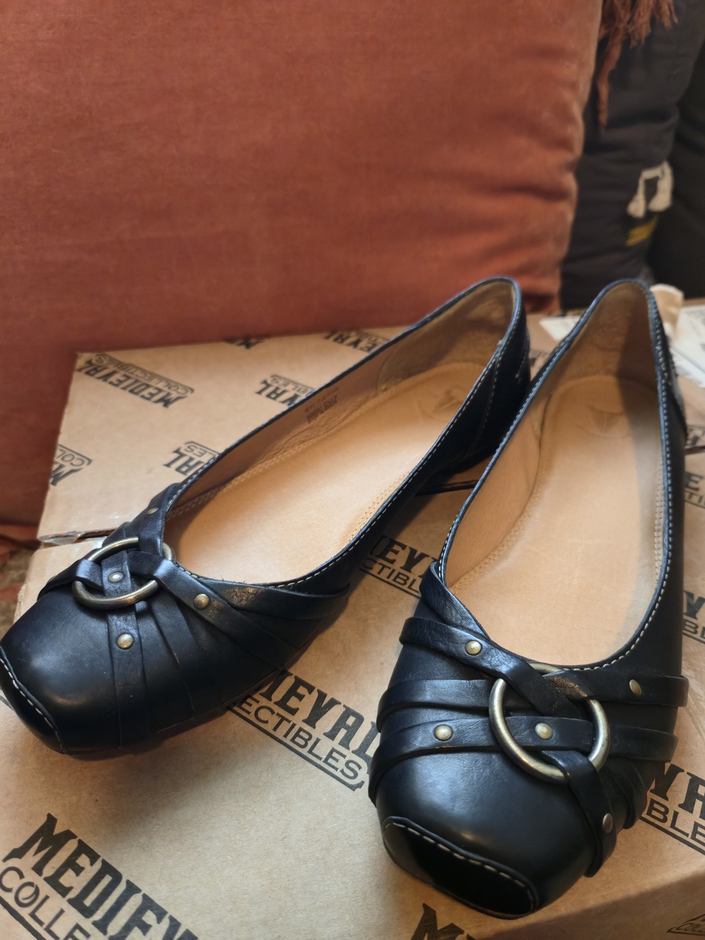 Frye Anna Harness leather flats